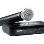 Sistema de micrófono inalámbrico Shure BLX24/SM58 - Vida de batería de 14 horas, rango de 300 pies, UHF | Incluye micróf