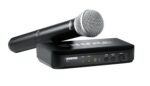 Sistema de micrófono inalámbrico Shure BLX24/PG58 - Vida de batería de 14 horas, rango de 300 pies, UHF | Incluye micróf