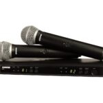 Sistema de micrófono inalámbrico Shure BLX288/PG58 - Vida de batería de 14 horas, rango de 300 pies, UHF | Incluye (2) m
