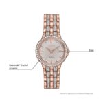 Reloj Citizen Eco-Drive EW2348-56A Silueta Cristal Acero Inoxidable Tono Dorado Rosa para Mujer