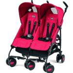 Cochecito Doble Peg Perego Pliko Mini Twin Aluminio Rosado Mod Red 2 Asientos Reclinables