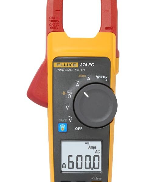 FLUKE -374 FC 600A Ac/Dc TRMS Abrazadera inalámbrica