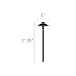 Luz de Camino Kichler 15470CBR Cúpula Latón Centenario 6 Pulgadas 12 Voltios