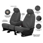 Funda de Asiento Carhartt SeatSaver Covercraft SSC2476CAGY Fila Delantera para Ram Tejido de Pato Grava