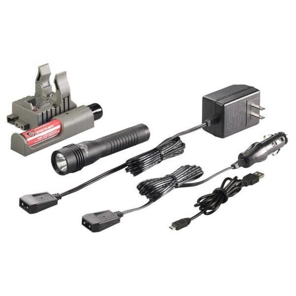 Streamlight Strion Linterna de altos lúmenes LED recargable con mango de anillos y cargador 120 voltios CA