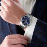 Reloj Bulova Marine Star 96B256 Cronógrafo Acero Inoxidable 43 milímetros Esfera Azul Resistente al Agua 100M