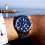 Reloj Bulova Marine Star 96B256 Cronógrafo Acero Inoxidable 43 milímetros Esfera Azul Resistente al Agua 100M