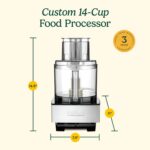 Procesador de alimentos Cuisinart, picador de verduras de 14 tazas para picar, cortar en cubos, rallar, puré y amasar ma