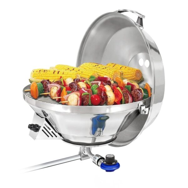 Horno Portátil Marino Magma Marine Kettle 3 Modelo A10-217-3 Acero Inoxidable 304 17 Pulgadas Gas Propano