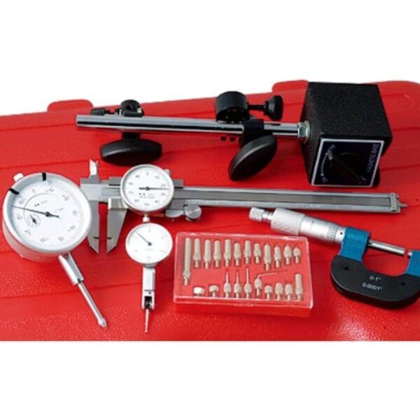 HHIP 4902-0006 - Kit de inspección de 6 piezas, base magnética, indicadores, micrómetro, kit de punto