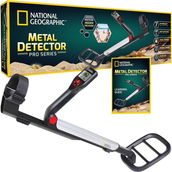 Detector de Metales National Geographic Pro Series NGPRODETECTOR Bobina Impermeable de 10 Pulgadas