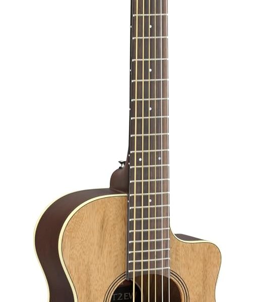 Yamaha APXT2EW Guitarra acústica-eléctrica de tamaño 3/4 con funda de concierto, natural figurado