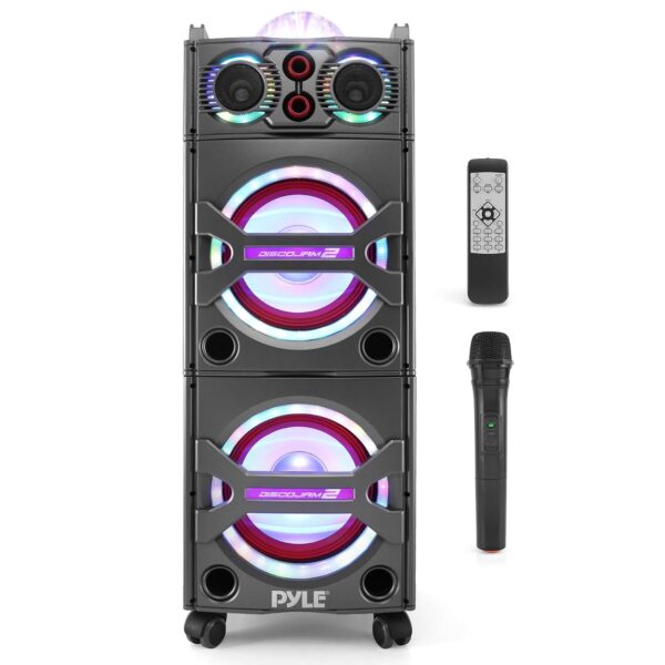 Sistema de Altavoces PA Portátil Pyle PSUFM1043BT Bluetooth 2000W Negro