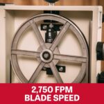 JET Sierra de cinta para carpintería de 10 pulgadas con soporte, 1/2 HP, 115V 1Ph (modelo JWB-10)