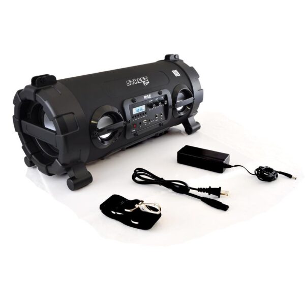 Bocina BoomBox Pyle PBMSPG130BK Bluetooth 100W Negro con Luces LED