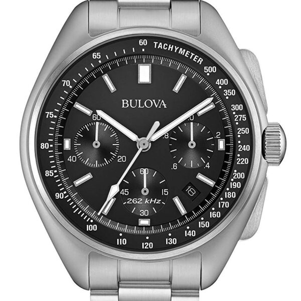 Reloj Bulova Hombre Lunar Pilot Cronógrafo 96B258 Acero Inoxidable Cristal de Zafiro 45 Milímetros