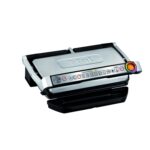T-Fal OptiGrill - Parrilla eléctrica XL de acero inoxidable, 6 porciones, 9 modos de cocción automáticos inteligentes, p