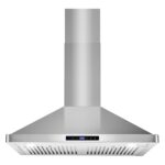 COSMO COS-63175S - Campana extractora de 30 pulgadas Vista Collection de 380 CFM con montaje en pared canalizada, contro