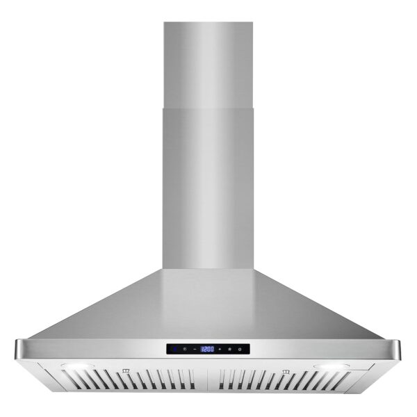 COSMO COS-63175S - Campana extractora de 30 pulgadas Vista Collection de 380 CFM con montaje en pared canalizada, contro