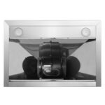 COSMO COS-63175S - Campana extractora de 30 pulgadas Vista Collection de 380 CFM con montaje en pared canalizada, contro