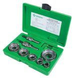 Greenlee - Cortador de carburo, Qck Chnge, 8Pc, fabricación de agujeros (648)