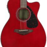 Yamaha fg820 Guitarra Acústica, color natural, Rojo Rubí