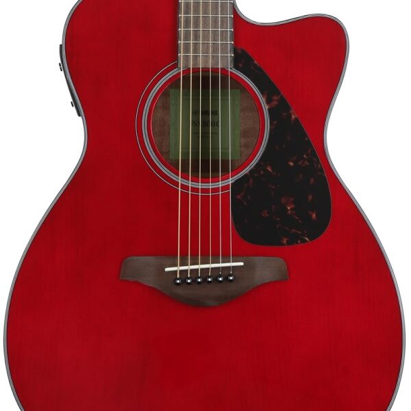 Yamaha fg820 Guitarra Acústica, color natural, Rojo Rubí