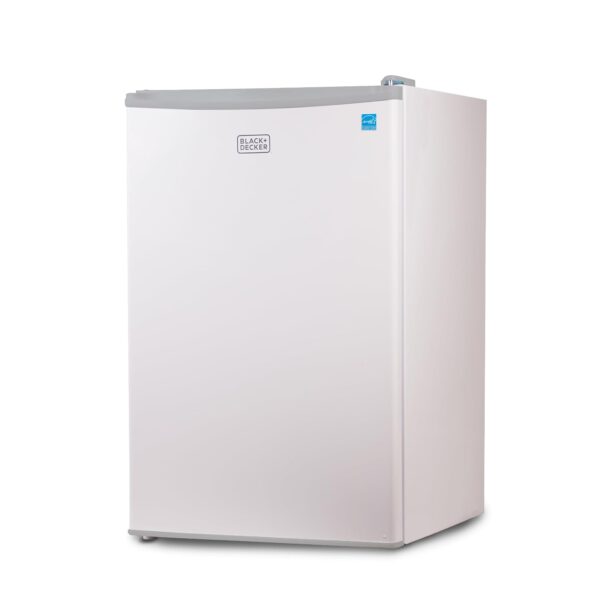 BLACK+DECKER - Refrigerador compacto de 4.3 pies cúbicos con certificado ENERGY STAR, minirefrigerador de una sola puert