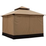 Cenador ABCCANOPY N20GHTY02 10 x 10 pies con paredes de malla color Caqui