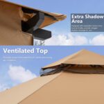 Cenador ABCCANOPY N20GHTY02 10 x 10 pies con paredes de malla color Caqui