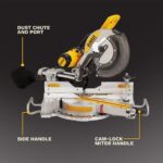 DEWALT Sierra ingletadora compuesta deslizante, 12 pulgadas (DWS779)