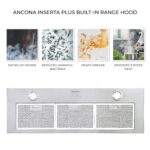 Ancona. Extractor integrado., Plus, 36 - pulgadas, Acero inoxidable