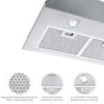Ancona. Extractor integrado., Plus, 36 - pulgadas, Acero inoxidable