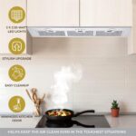 Ancona. Extractor integrado., Plus, 36 - pulgadas, Acero inoxidable
