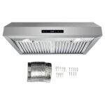 Haven Coll 380 CFM - Campana extractora con conducto para debajo del gabinete, LED, de 30 pulgadas