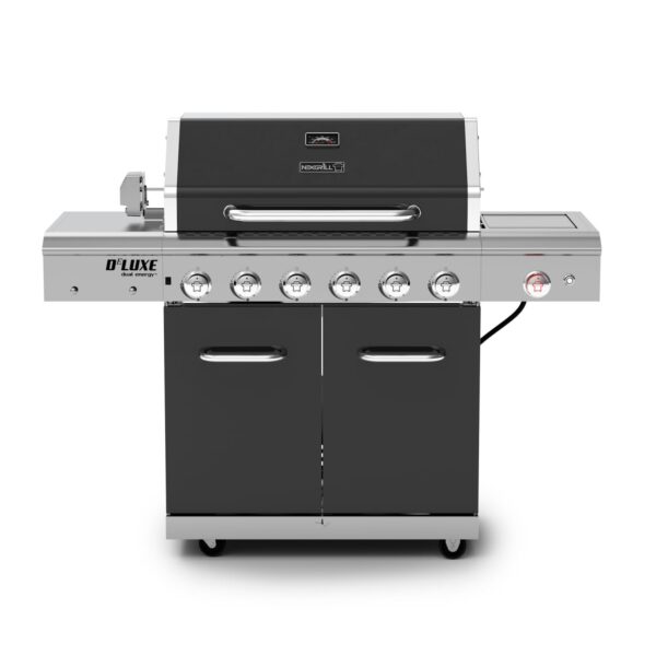 Parrilla de Gas Propano Nexgrill 720-0896B 6 Quemadores Quemador Lateral de Cerámica 60000 BTU Rejillas de Hierro Fundid