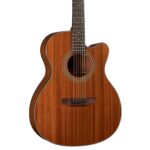 Bristol by Blueridge BM-15CE 000 Cutaway - Guitarra acústica y eléctrica, parte superior y trasera de caoba, preamplific