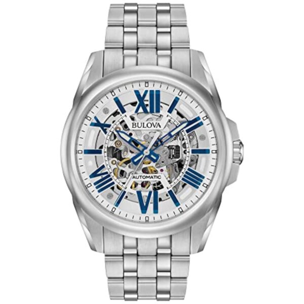 Reloj Bulova Sutton 96A187 Automático Esqueleto Acero Inoxidable 43mm
