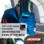 Jackson Safety Insight - Casco de soldadura ADF, ultraligero, capucha de soldadura de oscurecimiento automático con dise