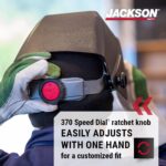 Jackson Safety NexGen - Casco de soldadura, 46148 - Filtro digital de oscurecimiento automático 3 en 1 con tecnología de