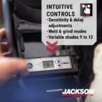 Jackson Safety NexGen - Casco de soldadura, 46148 - Filtro digital de oscurecimiento automático 3 en 1 con tecnología de