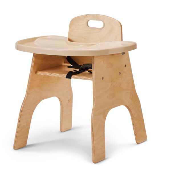 Silla Alta Jonti-Craft 6825JC con Bandeja Blanca Altura de Asiento 15 Pulgadas