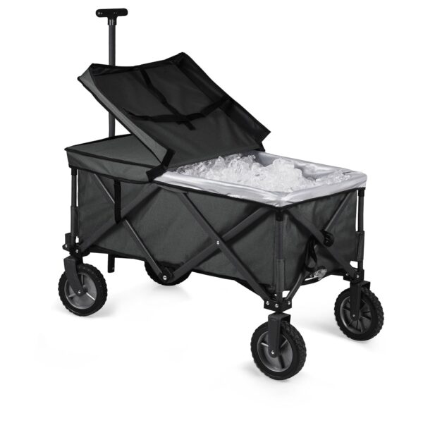 PICNIC TIME Brand Adventure Wagon Elite - Vagón plegable con tapa de mesa y forro suave