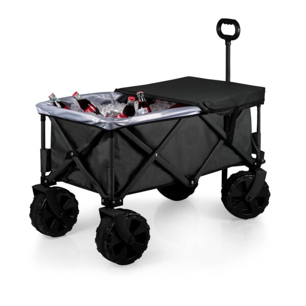 PICNIC TIME Adventure Wagon Elite - Carrito deportivo plegable todo terreno con ruedas, marco de acero plegable para com