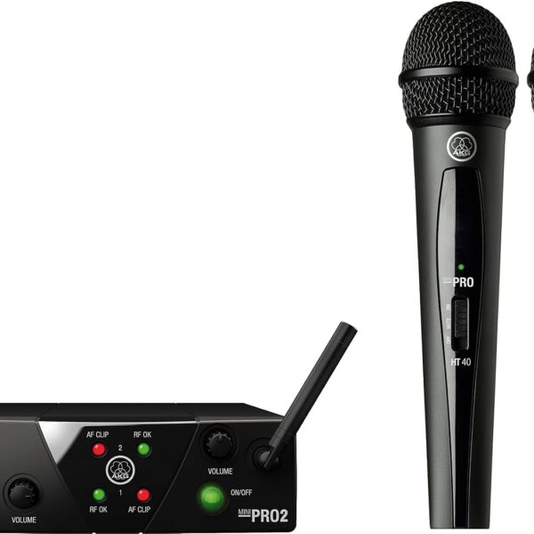 AKG Sistema de micrófono inalámbrico vocal WMS40 Mini2 US25A/C