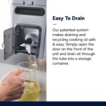 Freidora De’Longhi Livenza con sistema EasyClean, zona fría, termostato ajustable, piezas aptas para el lavavajillas, gr