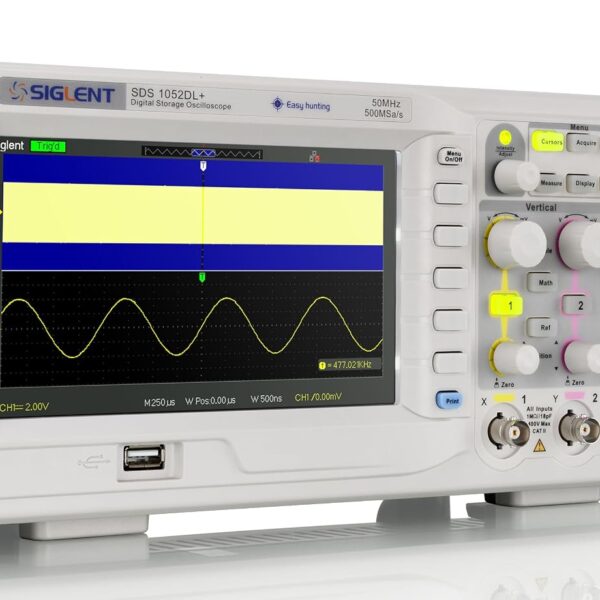 Siglent Technologies SDS1052DL+ Osciloscopio de almacenamiento digital de 50 MHz