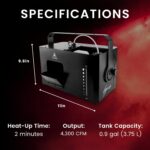 CHAUVET DJ Hurricane Haze 4D Hazer de bajo perfil | Control de dirección de pala ajustable | Control remoto con temporiz