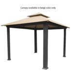 Toldo de Repuesto para Cenador Garden Winds Marbella y Savannah RipLock 500 Beige 127 x 127 Pulgadas