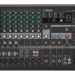 Yamaha EMX5 Mezclador de estéreo autoamplificado de 12 entradas con efectos DSP, Negro